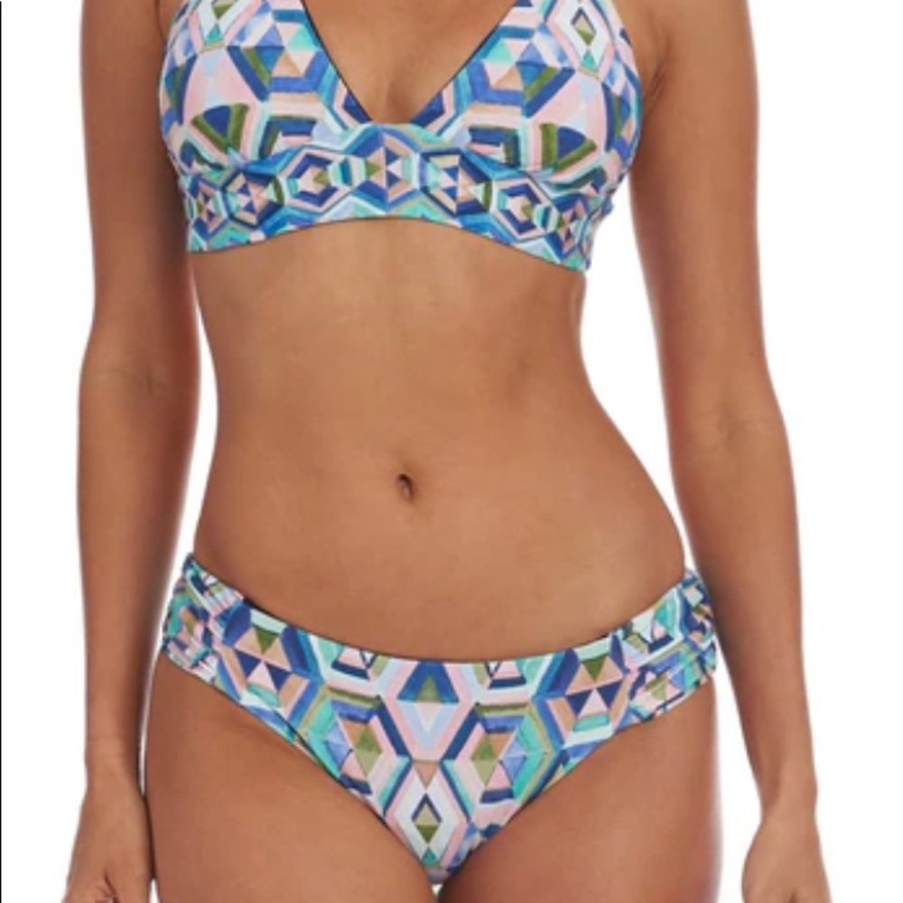 La Blanca Geometric Bikini bottom